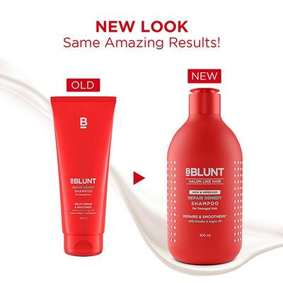 BBlunt Repair Remedy Shampoo Repairs & Smoothens with Keratin and Argan Oil 300ml - Shampoos