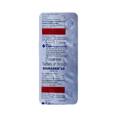 DIURADER 10 Tablet 10's - Hypertension-Diu
