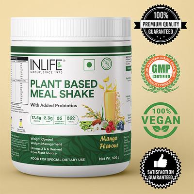INLIFE Plant Based Meal Shake Powder - Mango 500 g - Weight Loss