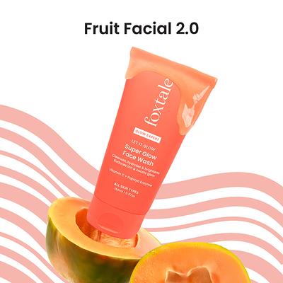 Foxtale Super Glow Face Wash, Reduces Tan, Boosts Glow 150 ml - Face Wash & Cleansers