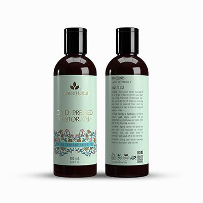 Avimee Herbal Cold Pressed Castor Oil 100 ml - Hair Oils