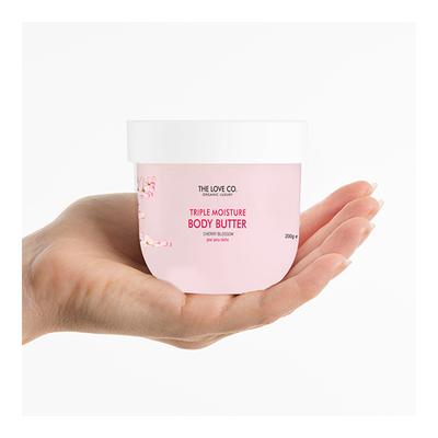 The Love Co. Triple Moisture Body Butter Cream - Cherry Blossom 200 gm - Body Butter