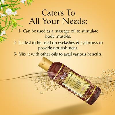 Oriental Botanics Organic Sesame Oil with Comb Applicator 200 ml - Hair Oils