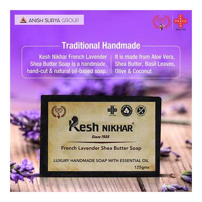 Kesh Nikhar Soap - Lavendar Shea Butter (Pack of 3 x 125 gm) - Soaps