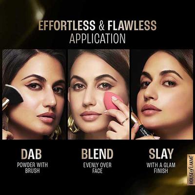 Lakme Forever Matte Face Powder, Matte Finish, Oil Cointrol, for rosy glow, Warm Pink, 40 gm - Compact Powder