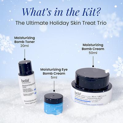 Belif Luxury Holiday Kit with Moisturizer, Eye Cream & Toner 1's - Makeup Kits & Sets
