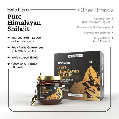 Bold Care Pure Himalayan Shilajit 20 gm - Other Supplements