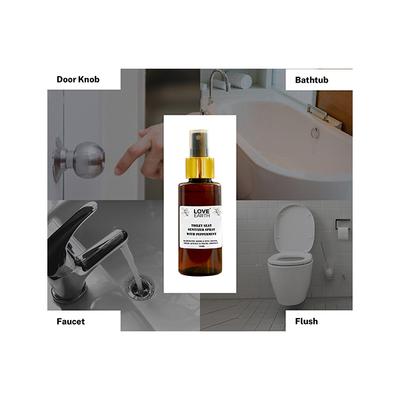 Love Earth Toilet Seat Sanitizer Eliminates Germs & Foul Odour 100 ml - Diffuser
