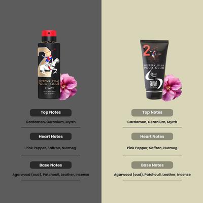 Beverly Hills Polo Club Classy Deo No.2 Trio Pack + Sports No.2 Shower Cream 3-in-1 Set For Men 675 ml 1's - Deodorants/Roll-Ons
