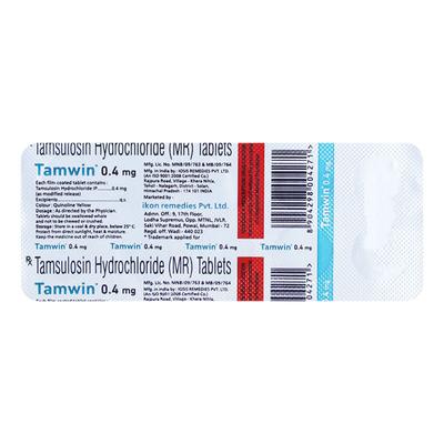 TAMWIN 0.4 MG Tablet 10's - Bladder And Prostate Disorders-Dru