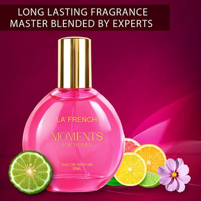 La French Moments Perfume For Women - Bold Citrus & Spicy Fragrance 30 ml - Women Perfumes (Edt/Edp)