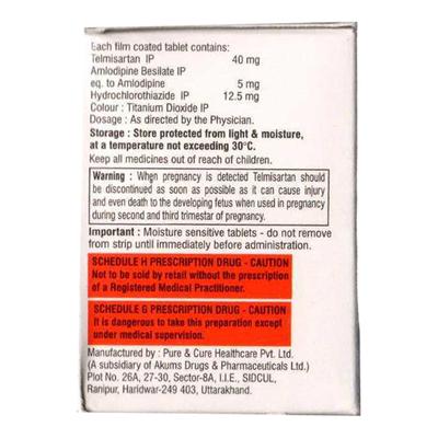 TELCURE AMH Tablet 15's - Hypertension-Ang