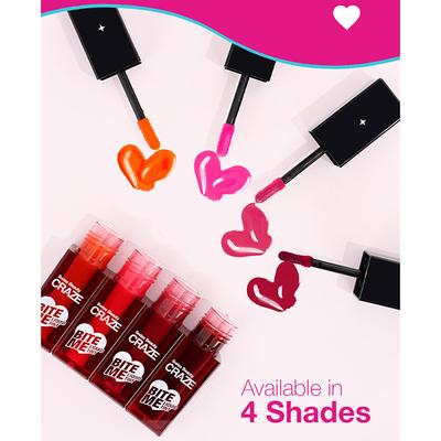 Swiss Beauty Craze Bite Me Liquid Hydrating Tint with Dewy Finish 4-Love Bite 4 ml - Lip Stains & Tints
