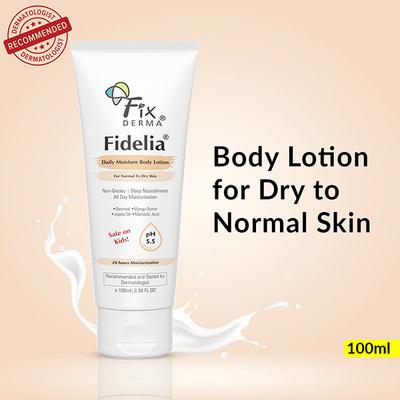 Fixderma Fidelia Daily Moisture Body Lotion, Moisturizer For Face & Body 100 ml - Face Moisturizers