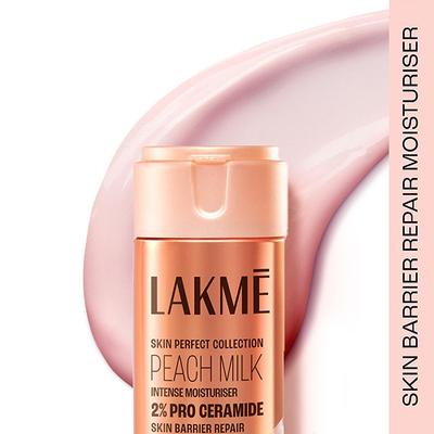 Lakme Peach Intense Moisturiser 2% Pro Ceramide, Skin Barrier Repair, All Skin Types 60ml - Day Cream