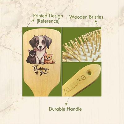 Allure Personalised Paddle Hair Brush Butterfly Print 1's - Hair Brushes