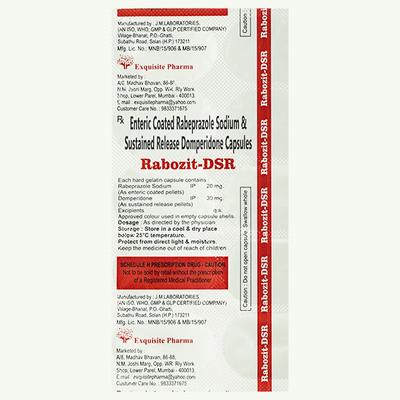 RABOZIT DSR Capsule 10's - Ulcer/Reflux/Flatulence-Aaa