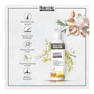 Haironic Garlic Hair Oil 100 ml - Hair Oils