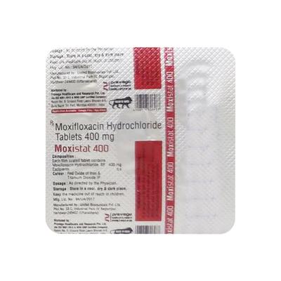 MOXISTAT 400 Tablet 5's - Bacterial Infections-Qui