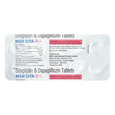 MSN SITA D 10/100 Tablet 10's - Diabetes-Ant