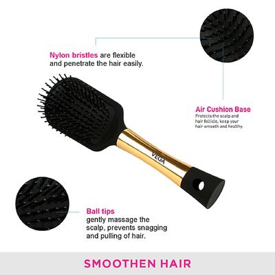 Vega Cushion Brush (E17 - Cb) Color - Black 1's - Hair Brushes