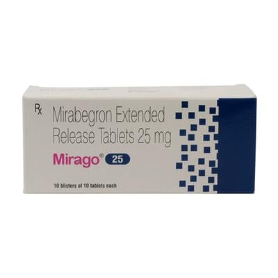 Mirago 25mg Tablet 10'S - Bladder And Prostate Disorders-Dru