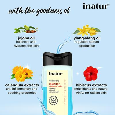 Inatur Micellar Cleansing Water - Jojoba Oil 100 ml - Face Wash & Cleansers