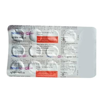 NEUROKEM NT 50 Tablet 15's - Neuropathic Pain-Dru