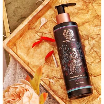 Global Beauty Secrets Turkish Rose and Mint Shampoo and Conditioner 200 ml - Shampoos