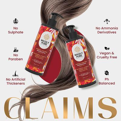 Wildly Pure Evolve Hair Fall Control Shampoo Damage Control 12 Oils Pro Vitamin B5 Toxin 20 300 ml - Shampoos