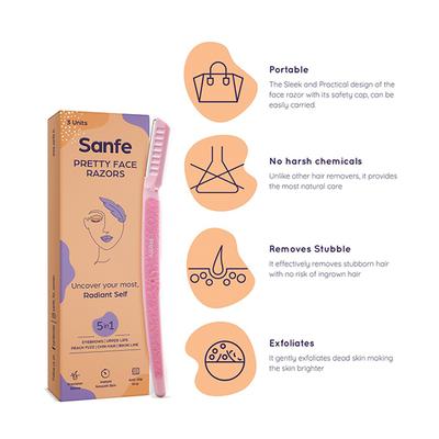 Sanfe Pretty Face Razors 3's - Shaving & Hair Removal