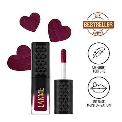 Lakme Xtraordin-airy Lip Mousse Mini - Dark Cherry 1.8 g - Liquid Lipsticks