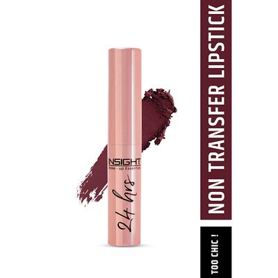INSIGHT COSMETICS 24 HRS NON TRANSFER MATTE LIPSTICK (LL-03)-TOO CHIC (21) 3 gm - Lipsticks