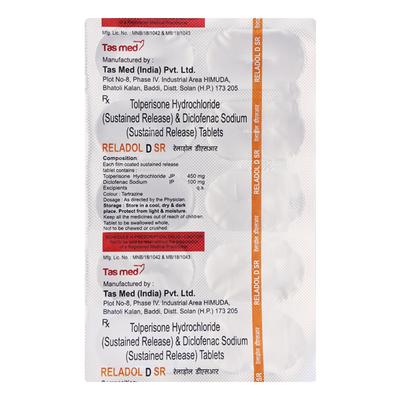 RELADOL DSR Tablet 10's - Muscle Cramps/Spasticity-Mus