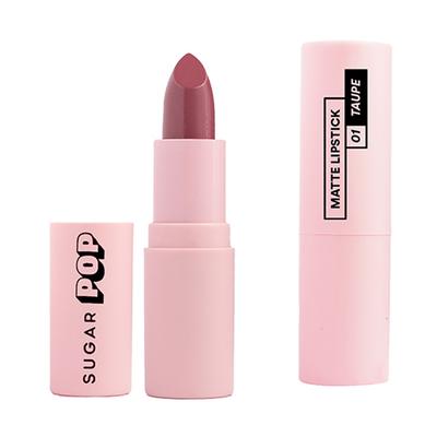 SUGAR POP Matte Lipstick - 01 Taupe 4.2 gm - Lipsticks
