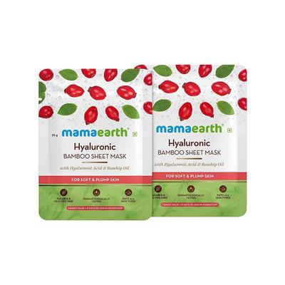 Mamaearth Hyaluronic Bamboo Sheet Mask 25 gm - Sheet Masks