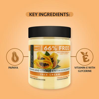 Berina Go Glow By Berina Papaya & Vitamin E with Glycerine Face Cream 500 ml - Face Creams