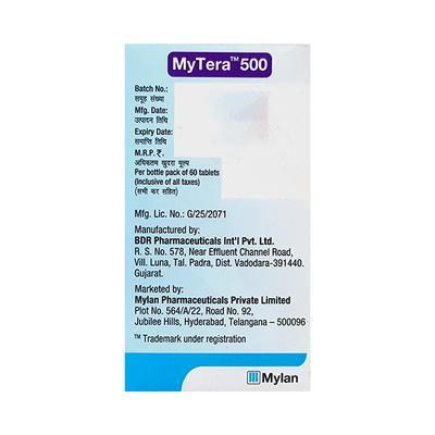 MYTERA 500 Tablet 60's - Cancer Oncology-Cyt