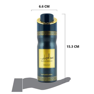 RIHANAH Oud Al Deewan Deodorant for Men 200 ml - Men Deodorants/Roll-Ons