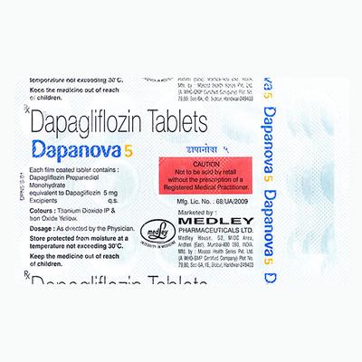 DAPANOVA 5 Tablet 15's - Diabetes-Ant
