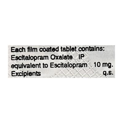 Escipra 10mg Tablet 10'S - Depression-Ant
