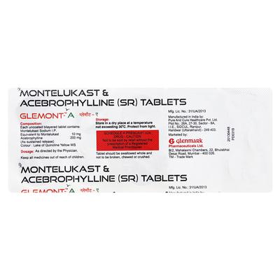 Glemont A Tablet 10'S - Asthma/COPD-Ast