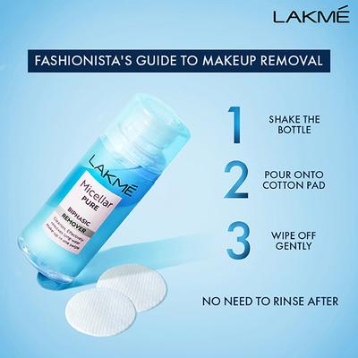 Lakme Bi-Phasic Remover for Makeup Removal 100 ml - Make Up Removers