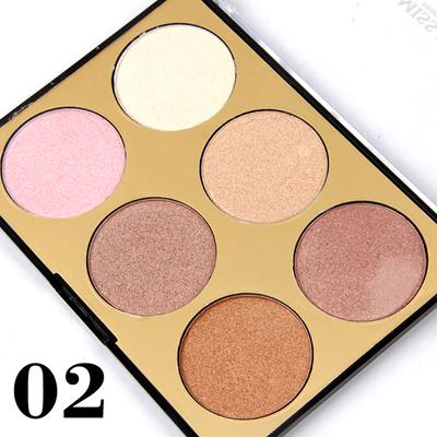 Miss Rose 6 Color Shimmery Highlighter 7003 - 025 02 33 gm - Highlighters & Illuminators