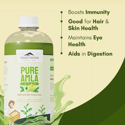 Rasayanam Pure Amla Juice 750 ml - Hair & Skin