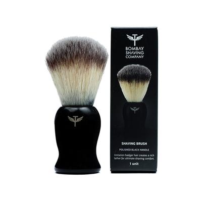 Bombay Shaving Company Shaving Brush Polished Black Handle 50 gm - Shaving Brushes