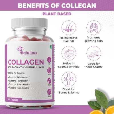 Herbal Max Collagen Tablet 60's - Hair & Skin