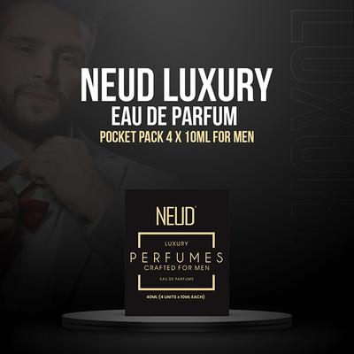 NEUD Luxury Perfume Gift Set for Men - Long Lasting EDP (Citrus, Lavender, Cedarwood, Vanilla) 4x10ml 4's - Men Perfumes (Edt/Edp)