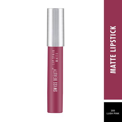 Swiss Beauty Lip Stain Matte Lipstick Lush Pink 3.4 gm - Lipsticks