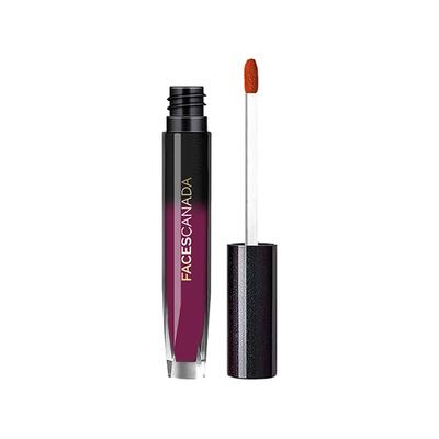 Faces Canada Comfy Silk Liquid Lip Color with Mulberry Oil & Vitamin E Spontaneous Plum 06 3ml - Liquid Lipsticks